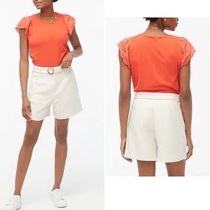 JCrew Factory High-Waisted Belted Short